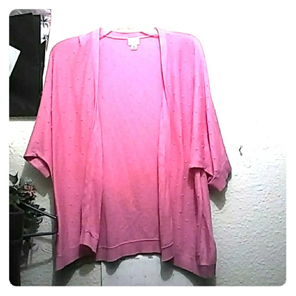 a new day Sweaters - Pink open thin layered cardigan